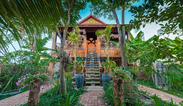 Khmer wooden House for Sale in Siem Reap